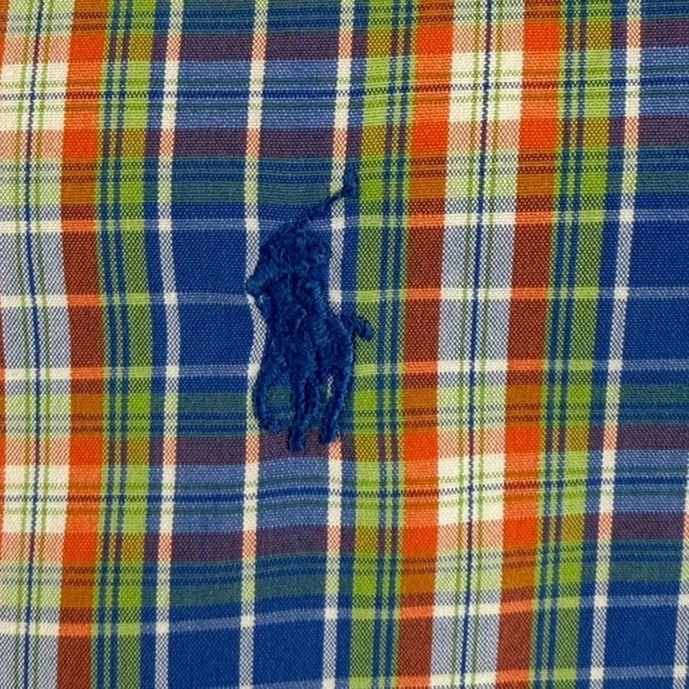 Polo Ralph Lauren Oxford Classic Fit Shirt in Multi Plaid Men Large 16.5 32/33